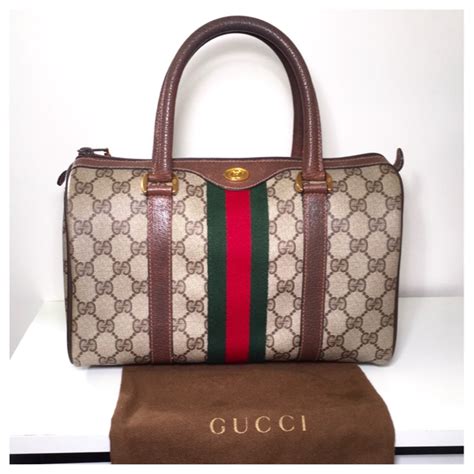 vintage gucci leather bag|Gucci bag old collection.